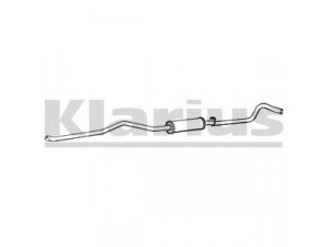 KLARIUS 270101 vidurinis duslintuvas 
 Išmetimo sistema -> Duslintuvas
852285, 90298888, 90399016, 852285