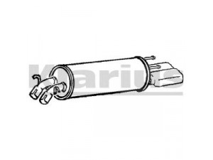 KLARIUS GM579B galinis duslintuvas 
 Išmetimo sistema -> Duslintuvas
5852912, 852895, 90352862, 90540906