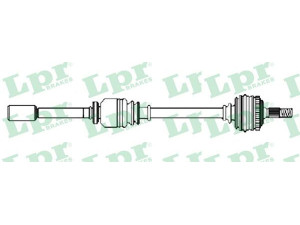 LPR DS52426 kardaninis velenas 
 Ratų pavara -> Kardaninis velenas
8200236118, 8200236118