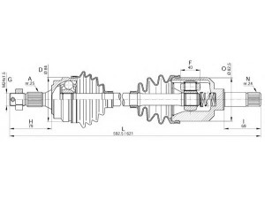 OPEN PARTS DRS6173.00 kardaninis velenas 
 Ratų pavara -> Kardaninis velenas
32722N, 3272A8, 3272C0, 327317