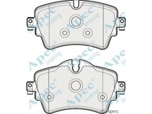 APEC braking PAD2030 stabdžių trinkelių rinkinys, diskinis stabdys
34116860017