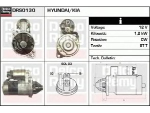 DELCO REMY DRS0130 starteris 
 Elektros įranga -> Starterio sistema -> Starteris
TM000A38001, 36100-23170