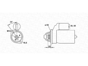 MAGNETI MARELLI 943241035010 starteris 
 Elektros įranga -> Starterio sistema -> Starteris
4070428, 4235610, 4670428, 4966842