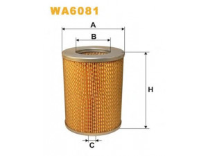 WIX FILTERS WA6081 oro filtras 
 Techninės priežiūros dalys -> Techninės priežiūros intervalai
277, IIM277, 5019413, 870X9601CGA