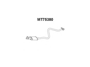 VENEPORTE MT75380 vidurinis duslintuvas 
 Išmetimo sistema -> Duslintuvas
MB548466