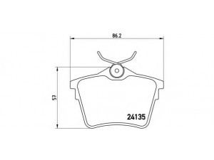 BREMBO P 61 079 stabdžių trinkelių rinkinys, diskinis stabdys 
 Techninės priežiūros dalys -> Papildomas remontas
425279, 425326, 425421, 425491