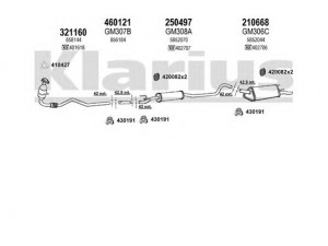 KLARIUS 391005E išmetimo sistema 
 Išmetimo sistema -> Išmetimo sistema, visa