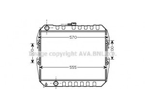 AVA QUALITY COOLING TO2183 radiatorius, variklio aušinimas 
 Aušinimo sistema -> Radiatorius/alyvos aušintuvas -> Radiatorius/dalys
1640054340, 1640054540