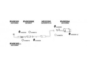VENEPORTE 050073 išmetimo sistema