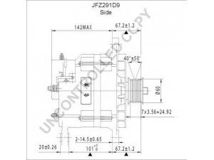 PRESTOLITE ELECTRIC JFZ291D9 kintamosios srovės generatorius