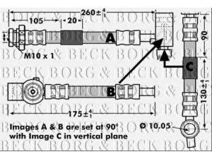 BORG & BECK BBH7148 stabdžių žarnelė 
 Stabdžių sistema -> Stabdžių žarnelės
46211AV700, 46211AV720