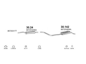 POLMO POLMO10923 išmetimo sistema 
 Išmetimo sistema -> Išmetimo sistema, visa