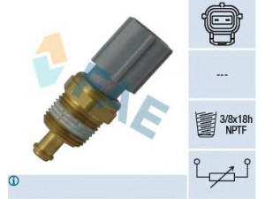 FAE 33734 siuntimo blokas, aušinimo skysčio temperatūra 
 Elektros įranga -> Jutikliai
3F1A-12A648-AA, 3F1Z-12A648-A, 5042970