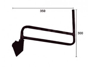 ALKAR 9403009 laikiklis, išorinis veidrodėlis