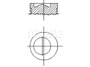 MAHLE ORIGINAL S21610 stūmoklis