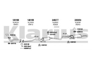 KLARIUS 390687E išmetimo sistema 
 Išmetimo sistema -> Išmetimo sistema, visa