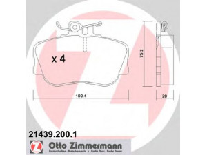 ZIMMERMANN 21439.200.1 stabdžių trinkelių rinkinys, diskinis stabdys 
 Techninės priežiūros dalys -> Papildomas remontas
002 420 21 2005, 002 420 2120, 002 420 22 2005