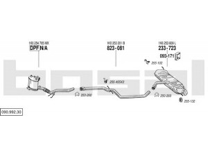 BOSAL 090.992.30 išmetimo sistema 
 Išmetimo sistema -> Išmetimo sistema, visa