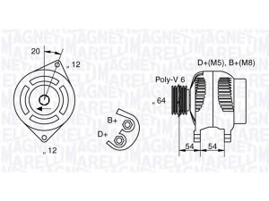 MAGNETI MARELLI 063321810010 kintamosios srovės generatorius 
 Elektros įranga -> Kint. sr. generatorius/dalys -> Kintamosios srovės generatorius
60812988, 60812989