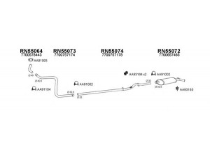 VENEPORTE 550003 išmetimo sistema 
 Išmetimo sistema -> Išmetimo sistema, visa