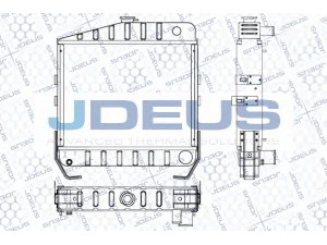JDEUS 006M07 radiatorius, variklio aušinimas