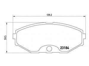 BREMBO P 56 052 stabdžių trinkelių rinkinys, diskinis stabdys 
 Techninės priežiūros dalys -> Papildomas remontas
410603Y690, D10603Y690