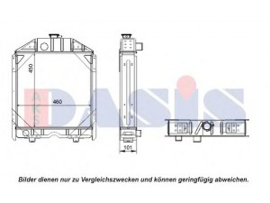 AKS DASIS 440579N radiatorius, variklio aušinimas