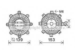 AVA QUALITY COOLING MTC222 sankaba, radiatoriaus ventiliatorius 
 Aušinimo sistema -> Radiatoriaus ventiliatorius
MD317679, MD326227