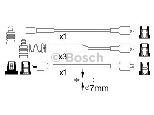 BOSCH 0 986 356 800 uždegimo laido komplektas 
 Kibirkšties / kaitinamasis uždegimas -> Uždegimo laidai/jungtys
1612474, 1612485, 90295494, 90349320