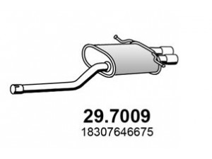 ASSO 29.7009 galinis duslintuvas 
 Išmetimo sistema -> Duslintuvas
18307646675