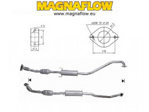 MAGNAFLOW 68002D katalizatoriaus keitiklis 
 Išmetimo sistema -> Katalizatoriaus keitiklis
174100R020