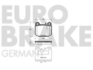 EUROBRAKE 5502223350 stabdžių trinkelių rinkinys, diskinis stabdys 
 Techninės priežiūros dalys -> Papildomas remontas
1634200720, 1634200920, 1634201120