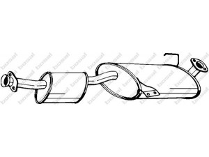BOSAL 280-233 vidurinis duslintuvas 
 Išmetimo sistema -> Duslintuvas
58 52 859, 91147956, 58 52 859