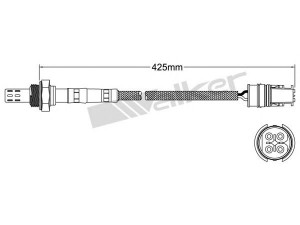 WALKER PRODUCTS 250-24386 lambda jutiklis 
 Variklis -> Variklio elektra
0005408417