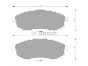 BOSCH 0 986 505 792 stabdžių trinkelių rinkinys, diskinis stabdys 
 Techninės priežiūros dalys -> Papildomas remontas