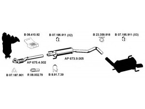 EBERSPÄCHER AP_2325 išmetimo sistema 
 Išmetimo sistema -> Išmetimo sistema, visa