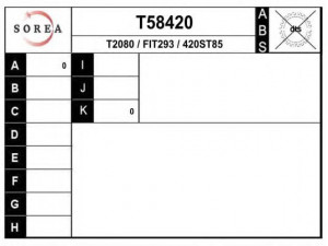 EAI T58420 kardaninis velenas
46308261