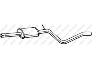 BOSAL 284-555 vidurinis duslintuvas 
 Išmetimo sistema -> Duslintuvas
6001547674, 6001547675
