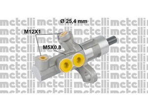 METELLI 05-0811 pagrindinis cilindras, stabdžiai 
 Stabdžių sistema -> Pagrindinis stabdžių cilindras
558404, 13286445