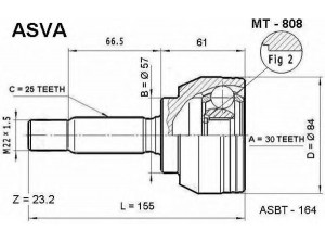 ASVA MT-808 jungčių komplektas, kardaninis velenas 
 Ratų pavara -> Sujungimai/komplektas
MR567005, MR567006, MR580575, MR580576