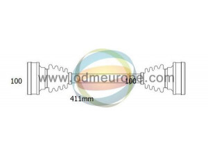 ODM-MULTIPARTS 18-213210 kardaninis velenas 
 Ratų pavara -> Kardaninis velenas
181501201A, 477501103, 93733202101