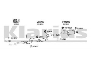 KLARIUS 960367U išmetimo sistema 
 Išmetimo sistema -> Išmetimo sistema, visa