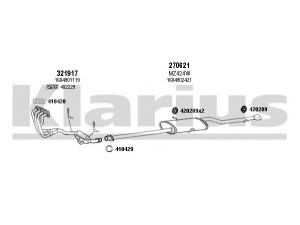 KLARIUS 600464E išmetimo sistema