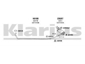 KLARIUS 790050E išmetimo sistema 
 Išmetimo sistema -> Išmetimo sistema, visa
