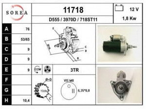 EAI 11718 starteris
02B911023C, 02B911023CX