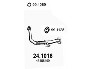 ASSO 24.1016 išleidimo kolektorius 
 Išmetimo sistema -> Išmetimo vamzdžiai
46408409, 46415588, 46460100, 46471572