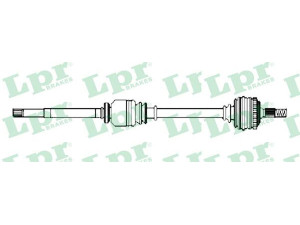 LPR DS52430 kardaninis velenas 
 Ratų pavara -> Kardaninis velenas
8200383708, 8200776962, 8200383708