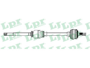 LPR DS52403 kardaninis velenas 
 Ratų pavara -> Kardaninis velenas
8200169285, 8200169285