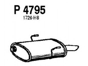 FENNO P4795 galinis duslintuvas 
 Išmetimo sistema -> Duslintuvas
1726-CN, 1726-H8, 1726-HY