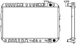 SAKURA  Automotive 1211-0204 radiatorius, variklio aušinimas